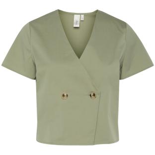 Blouse Verte Femme YAS meri vue 0