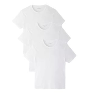 Lot de 3 T-shirts Blanc Homme Tommy Hilfiger 03576 pas cher