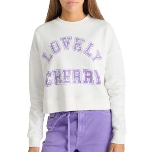 Sweat Blanc/Violet Fille Le Temps Des Cerises Stephagi vue 0