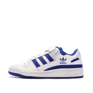 Basket Blanc/Bleu Homme Adidas Forum Low pas cher