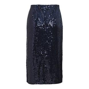 Jupe Marine Femme Vila Sapia vue 0