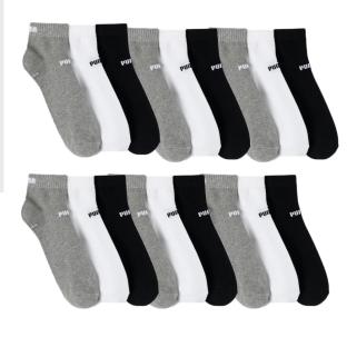 3x Paires de Chaussettes Blanches/Grises Homme Puma Elements pas cher
