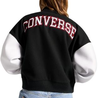 Chaqueta Converse Retro Negra Mujer ver 0