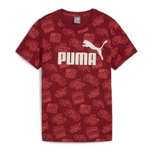 T-shirt Rouge Garçon Puma Ess+ Mid 90s pas cher