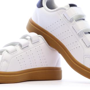 Baskets Blanches Garçon Adidas Advantage Base vue 7