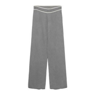 Pantalon fluide Gris Femme Vero Moda Contrast pas cher