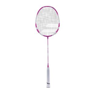Raquette de badminton blanc/rose Babolat First Badminton pas cher