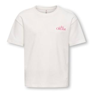 Camiseta blanca/rosa para niña, ONLY Koghelen ver 0