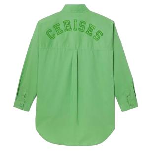 Chemise Verte Fille Le Temps Des Cerises Varvagi vue 0