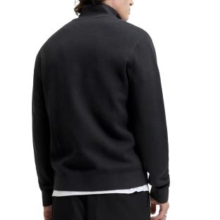 Pull Zippé Noir Homme Jack & Jones Milano vue 0