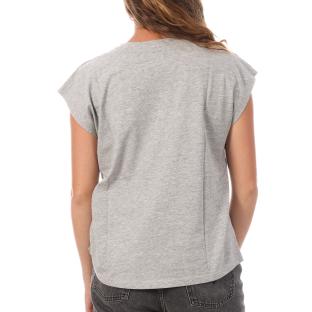 T-shirt Gris Femme Pepe jeans Bloom vue 2