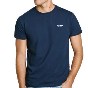 T-shirt Marine Homme Pepe Jeans Original Basic 508212 pas cher
