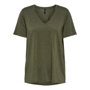 T-shirt Kaki Femme Only Harly pas cher