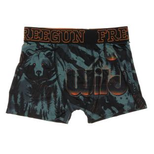 Boxer Noir/Vert Garçon Freegun Bear pas cher