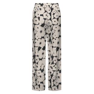 Pantalon Fluide Beige/Noir Femme JDY Troya vue 0