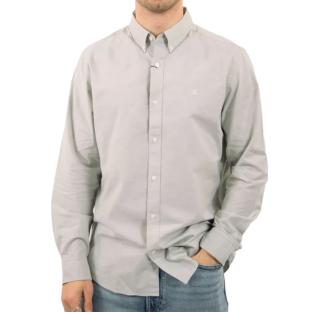 Chemise Beige Grisé Homme Calvin Klein Jeans Oxfords vue 0
