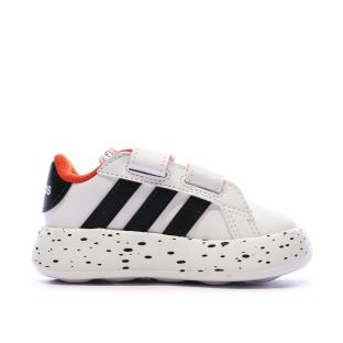Baskets Blanc/Noir Garçon bébé Adidas Grand Court 2.0 101 Disney vue 2