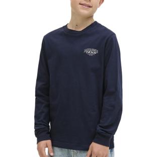 T-Shirt Manches Longues Marine Garçon Jack & Jones Makoto pas cher