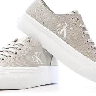 Baskets Beiges /Blanches Femme Calvin Klein Jeans Classic Cupsole Mg vue 7