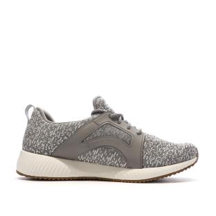 Baskets Grises Homme Skechers Bob vue 2