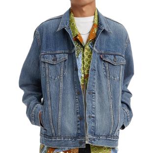 Veste en Jean Bleu Homme Levi's Trucker 5740 pas cher