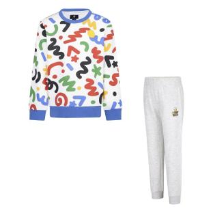Survêtement Gris/Blanc Garçon Converse Squiggle pas cher