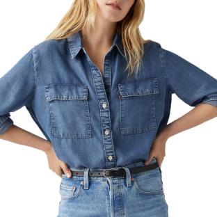 Chemise en Jean Bleu Femme Levi's Doreen Utility pas cher