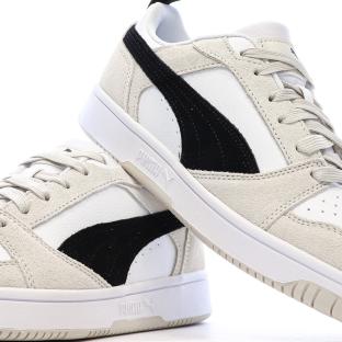 Baskets Blanches/Noires/Beige Mixte Puma Caven 2.0 vue 0