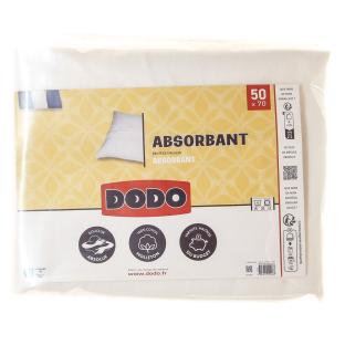 Protège Oreiller Absorbant Blanc Dodo 50x70cm pas cher