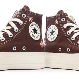 Baskets Marrons Femme Converse Chuck Taylor All Star Lift A08174C vue 7