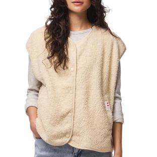 Gilet sans manche Beige Femme Pieces Katty vue 0