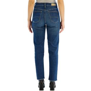Jean Slim Bleu Foncé Femme Salsa True Cropped vue 2