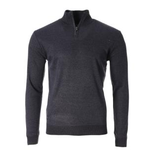 Pull Marine Homme RMS26 Zip Basic pas cher