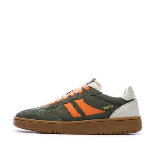 Baskets Kaki/Orange Homme Teddy Smith 120310 pas cher