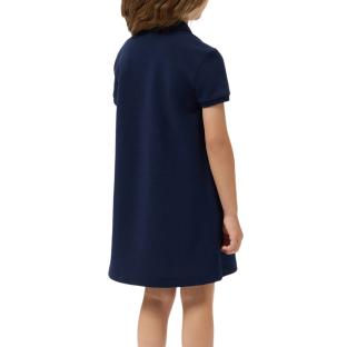 Robe Marine Fille Lacoste Girls Cotton Polo vue 0