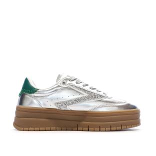 Baskets Argent /Vert Femme Teddy Smith Sneakers 120305 vue 0