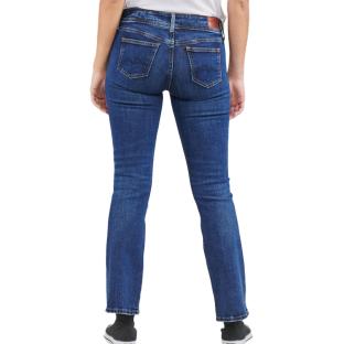 Jean Droit Bleu Foncé Femme Pepe jeans New Pimlico vue 2