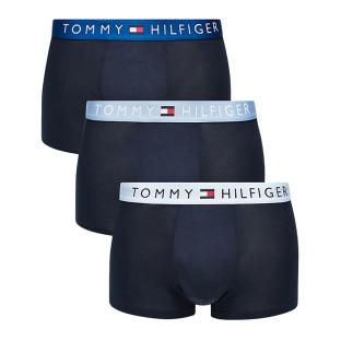 x3 Boxers Marine/Bleu Homme Tommy Hilfiger Trunk pas cher