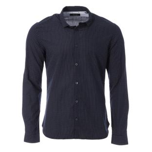 Chemise Marine à Motifs Homme Teddy Smith Caster pas cher