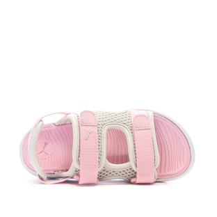 Sandales Beiges/Roses Fille Puma Evolve vue 0