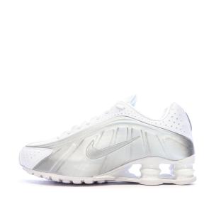 Baskets Blanches Homme Nike Shox R4 vue 0