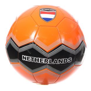 Ballon de Football Noir/Orange Sport Zone Hollande pas cher