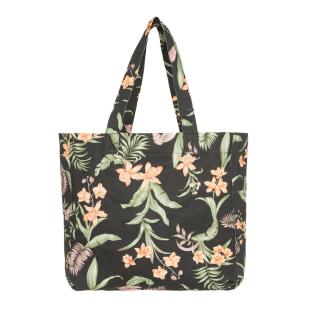 Tote Bag Noir à Fleurs Femme Roxy Anti Bad Vibes vue 2