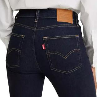 Jean 725 Bleu Foncé Bootcut Femme Levi's High Rise vue 2