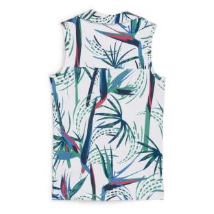 Polo de Golf Blanc/Vert Fille Puma Paradise vue 2