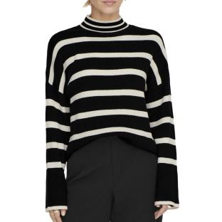 Pull Noir/Beige Femme Only Libi pas cher