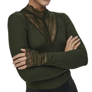 T-Shirt Kaki Femme Only Tilde vue 0