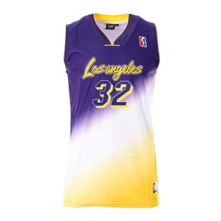Los Angeles Maillot Violet/Jaune Homme Sport Zone Tank 32 pas cher