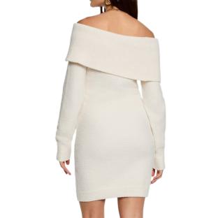 Robe Courte Beige Femme Morgan Bardot vue 0