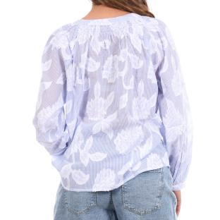 Blouse Bleu/Blanche Femme Goa Iko vue 0